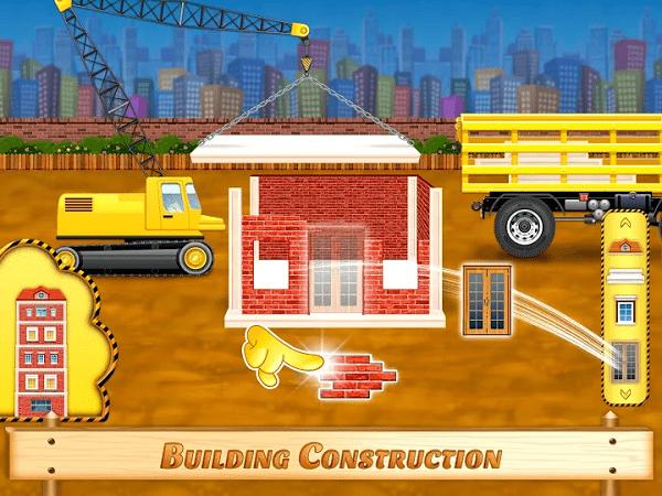 工程车辆建造房屋和洗车游戏下载,工程车辆建造房屋和洗车,建造游戏,房屋游戏